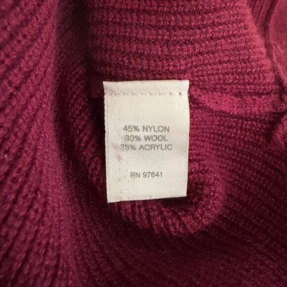 J. Jill Wool Knit Sweater Pullover Tunic Women's XL Purple Oversized Comfy Soft - Picture 12 of 13